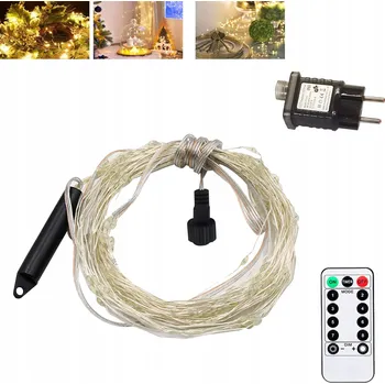 Vánoční dekorace VÁNOČNÍ OSVĚTLENÍ NA STROMEČEK LED 100 diod 1m dekorativní vánoční