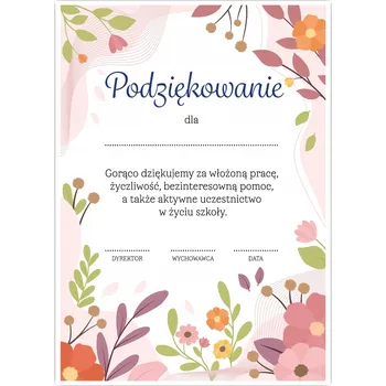 DIPLOM PODĚKOVÁNÍ PRO RODIČE DO ŠKOLY - BOHO (VELKÝ FORMÁT A4) - LearnHow