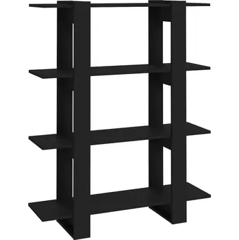 Knihovna Univerzální regál 100x30x123,5 cm Černý