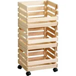 KESPER Regál na ovoce a zeleninu s kolečky, 80 x 37 x 30 cm KESPER 69581