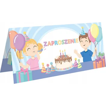 Pozvánka POZVÁNKA NA DĚTSKOU NAROZENINOVOU OSLAVU - PÁRTY (skládací)