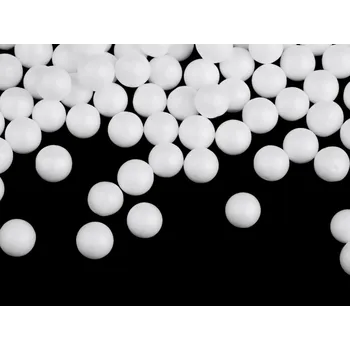 Polystyrenové kuličky Ø10; 12 mm - (Ø12 mm) bílá