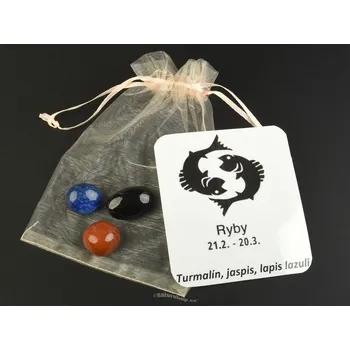 Přírodní kámen Sada kamenů pro znamení Ryby