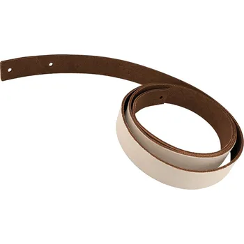 Pro Háčkování Kožený popruh 122 cm šířka 2,5 cm krémový