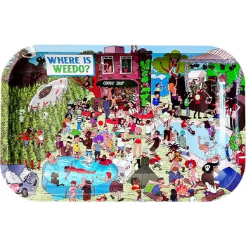 Střední kovový rolovací tác od firmy Best Buds.