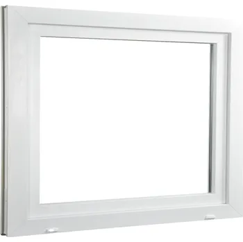 Okno ALUPLAST Plastové okno jednokřídlo bílé 80x70 Otvírání: Levé, Zasklení: Dvojsklo Ug= 1,1