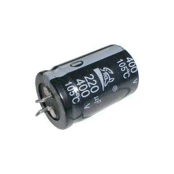 Kondenzátor Kondenzátor elektrolytický 220M/400V 25x42-10 105*C rad.C SNAP-IN