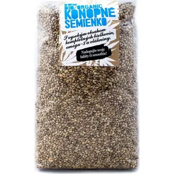 Sušená potravina Neloupané bio konopné semínko, EU původ, výběrová kvalita, PP průhledný sáček