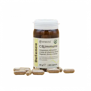 Zdraví Doplněk stravy pro váš imunitní systém od společnosti Enecta s vitamínem B6, Vit C, přírodními výtažky a konopím.