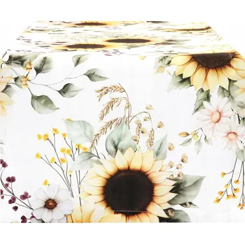 ubrus Běžec na stůl 40x220 cm Odolný proti skvrnám Běžec Slunečnice 10662