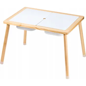 hrací stolek Hrací Stůl 52x74CM s 3 Úložnými Boxy, Senzorický Stolek