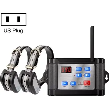 Pomůcka pro výcvik zvířete TopTechnology Bezdrátový elektronický plot pro domácí zvířata s reflektivním obojkem, Varianta: One for Two (US Plug)