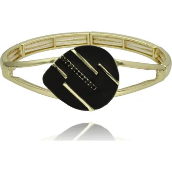 Náramek Yvon Náramek NOEMA - moderní spojení černé elegance a zlatého lesku