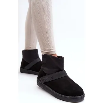 Dívčí sněhule Černé zateplené sněhule Big Star na platformě Velikost: 36