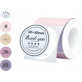 Samolepící etiketa Samolepicí štítky náhrada za Phomemo M110 M200 M220 M221 50x50 mm