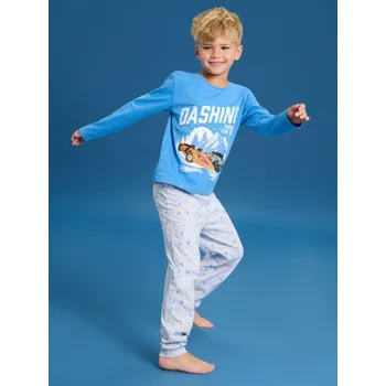 Chlapecké oblečení Sinsay - Dvoudílná pyžamová souprava Hot Wheels - světle modrá - 277EV-50X - 277EV-50X-122