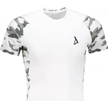 Pánské tričko Pánské funkční kompresní tričko s krátkým rukávem premium ALTISPORT VOJ/ALM038TR04 BÍLÁ XL