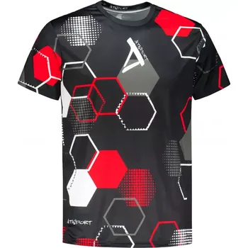 Pánské funkční tričko premium ALTISPORT VOJ/ALM037TR01 ČERNOČERVENÁ S