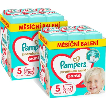 Plena PAMPERS Premium Care Pants vel. 5 (204 ks)