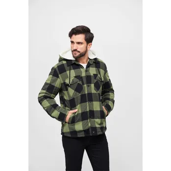 Pánská bunda Lumberjacket S kapucí černá/olivová Brandit černá 2538753