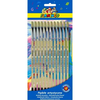 Umělecký štětec Ploché štětce Flamingo