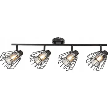 Rabalux Stropní Svítidlo Industriální Černé 4xE14 Reflektory Sklo