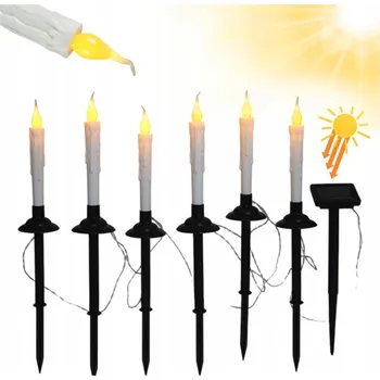 Venkovní osvětlení SOLÁRNÍ LAMPY 6 KUSŮ DEKORATIVNÍ OSVĚTLENÍ NA VÁNOČNÍ SVÁTKY