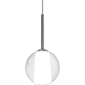 Sikrea Emy, moderní závěsné svítidlo z ručně foukaného čirého skla, 1xE27, Ø20cm