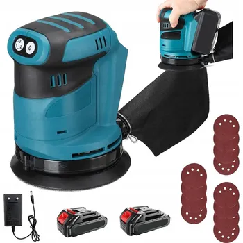 úhlová bruska AKUMULÁTOROVÁ BRUSKA 18V S 12 BRUSNÝMI KOTOUČI A 2 BATERIEMI 1.3 AH