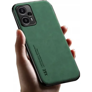 Pouzdro na mobilní telefon Kožené Pouzdro pro Poco F5 5G / Zadní Kryt Kryt zelený