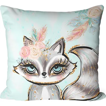 Povlak na dekorativní polštářek Povlak na polštář MÝVAL 45x45 VELKÝ polštář do dětského pokoje dárek