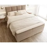 FDM Manželská postel PORTLAND Boxspring | Mouse 160 x 200 cm