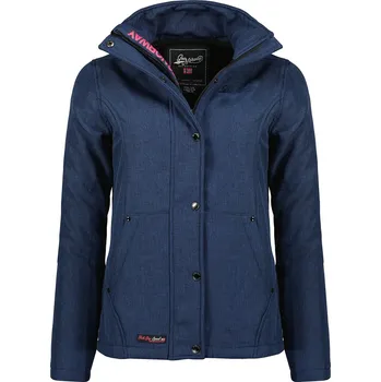 Dámská bunda Dámská přechodná softshellová bunda Geographical Norway TERENCIA Barva: Modrá, Velikost: S