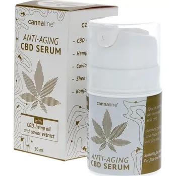Pleťové sérum CBD Anti-aging sérum s extraktem z kaviáru od společnosti Cannaline.