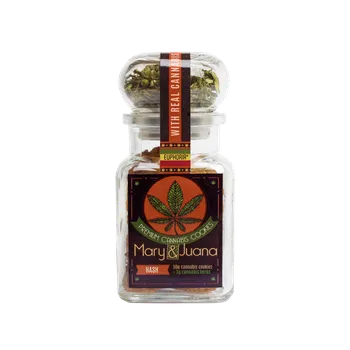 Mary & Juana Premium Cannabis sušenky s kakaem a skořicí, konopí ve víčku 3g, 50g