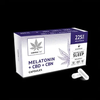 Přípravek na podporu paměti a spánku Objevte kapsle od Cannaline s 5 mg melatoninu, 25 mg CBD a 5 mg CBN!