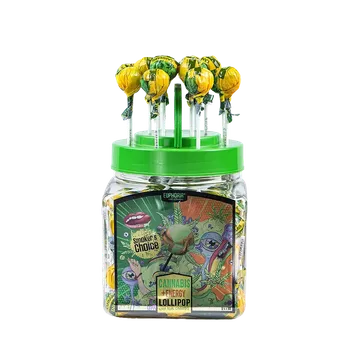 Bonbon Sladkou podmanivou konopnou příchuť těchto lízátek od společnosti Euphoria si okamžitě zamilujete.