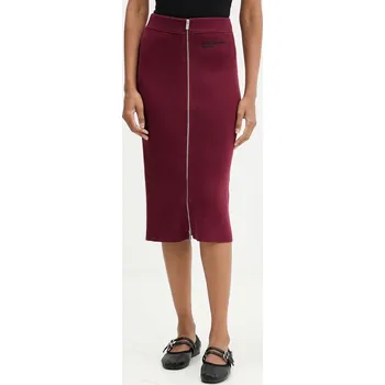 Dámská sukně Sukně Karl Lagerfeld Jeans A4W12005 burgundské 83X, vel. S