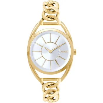 Hodinky MINET Stříbrno-zlaté dámské hodinky s čísly ICON GOLD MWL5233