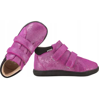 Dívčí obuv BARTEK 8630965 BAREFOOT DÍVČÍ KOTNÍKOVÉ BOTY POLOBOTKY KŮŽE fuchsjová Fuchsiová 30
