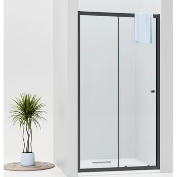 Sprchové dveře WellMall Nicol 100 cm dveře čiré černé