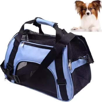 přepravka pro zvíře TopTechnology Přenosný batoh pro domácí zvířata - modrý - pro psy a kočky