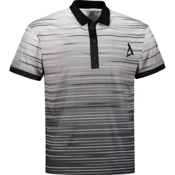 Pánské tričko Pánské funkční triko s límečkem premium ALTISPORT VOJ/ALM031TR05 ČERNÁ/BÍLÁ M