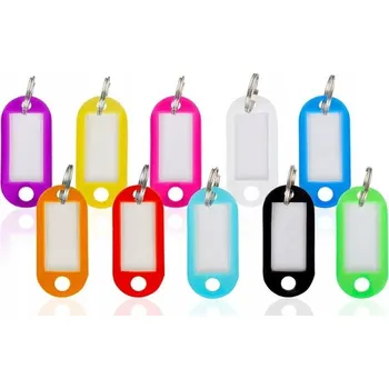 Identifikátor přívěsek na klíče na klíče, 4 kusy
