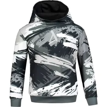 Chlapecká mikina Dětská funkční mikina premium ALTISPORT VOJ/ALK014MI01 ČERNÁ/ŠEDÁ 122