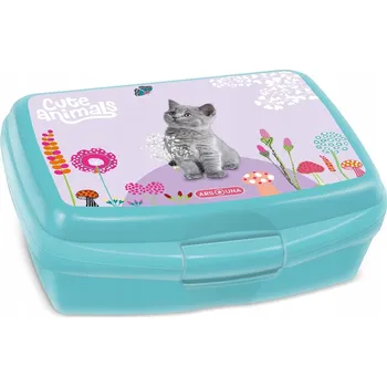 Svačinový box Obědový Krabička s roztomilými zvířátky - kotě