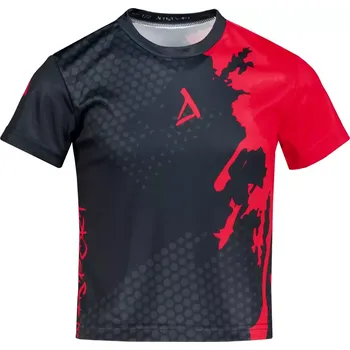 Dětské funkční triko premium ALTISPORT VOJ/ALM112TR01 ČERNÁ-ČERVENÁ 110