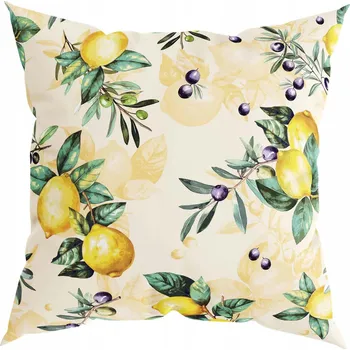 Povlak na dekorativní polštářek Povlak na polštář 40x40 Dekorační povlak na polštář Citrony 10536