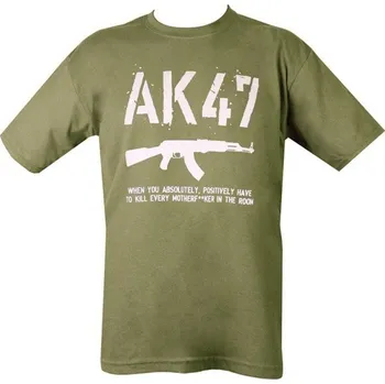 Tričko AK47 T-shirt (Olive Green) - Kombat UK Velikost: L