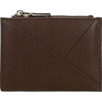 Peněženka Wojas dámská peněženka z pravé kůže hnědá